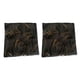 thumbnail image 2 of 2 uds fundas de almohada, patrón de hoja de funda de almohada, regalo de cumpleaños, elegante funda de cojín cuadrada para apartamento, uso doméstico negro, 2 of 10