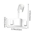 thumbnail image 3 of Kumdkd No-Drill Adjustable Shower Bracket – Universal 360° Rotating Showerhead Holder for Bathroom, RV & Camping – Rust-Proof Adhesive Wall Mount for Handheld/Overhead Spray Heads, 3 of 6