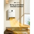 thumbnail image 7 of DREO Smart Wall Heater, IP24 Electric PTC Space for Indoor Use, 30 Oscillation, Adjustable Thermostat, Remote Control, Works with Alexa, 24H Timer, Easy-Mounted for Bedroom, Office, 7 of 7