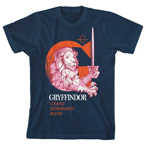 Harry Potter G Is For Gryffindor Youth Navy T-shirt