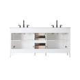 thumbnail image 2 of Elegant Lighting VF29372DWH Millie 72" Free Standing Double Basin Vanity Set - White, 2 of 7