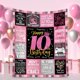 thumbnail image 2 of LHSHID Teenage Girls 10th Birthday Gifts Throw Blanket Happy 10th Birthday Decorations Blanket for Girls Birthday Gifts for 10 Year Old Girl Daughter Bestie Sister 50"x60", 2 of 7