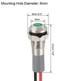 thumbnail image 2 of Signal Indicator Light AC/DC 12V-24V 6mm, Green LED Metal Shell, 2 of 4
