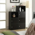thumbnail image 4 of Pemberly Row Contemporary 2 Door Cabinet in Black Wood Finish, 4 of 6