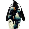 thumbnail image 4 of Halloween Canvas Leather Mix Tote Bag for Women, Twill Sponge Jeanette Shoulder Handbag, 30x10.5x39cm/11.8x4.1x15.4in Size, 4 of 5
