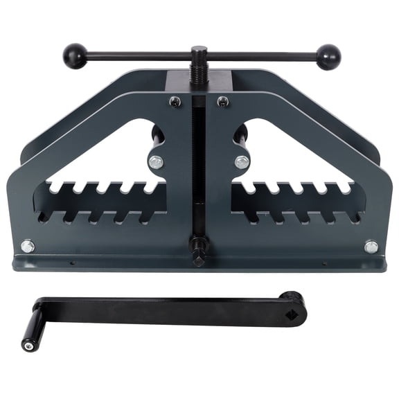 Tube Roller Bender,Manual Pipe Bending Machine,Pipe Rolling Machine, Pipe Bending Tool for Round or Square Tube, Not Include Dies, Gray Color