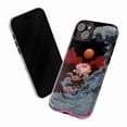 thumbnail image 3 of Japanese Lotus Moon Wave Phone Case, Aesthetic Floral Night Sky Protective Phone Cover for iPhone 16 15 14 13 12 11 Pro Max Plus Mini, 3 of 6