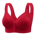 thumbnail image 2 of Inleife Womens Bras No Wire Fashion Comfortable Woman's Lace Beauty Back Strap Wrap Plus Size Bra, 2 of 4