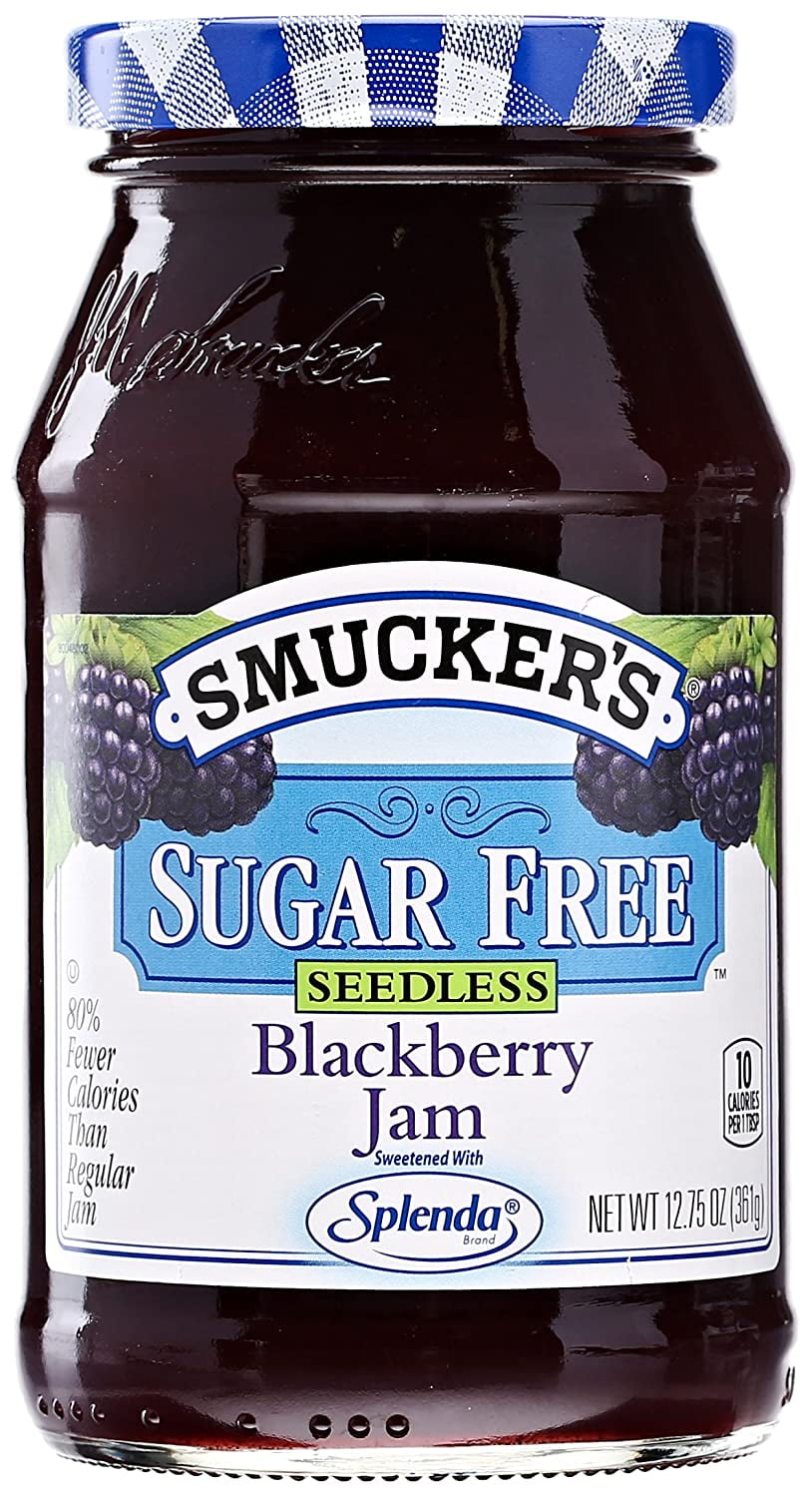 Smuckers Sugar Free Seedless Blackberry Jam with Splenda Brand Sweetener, 1...