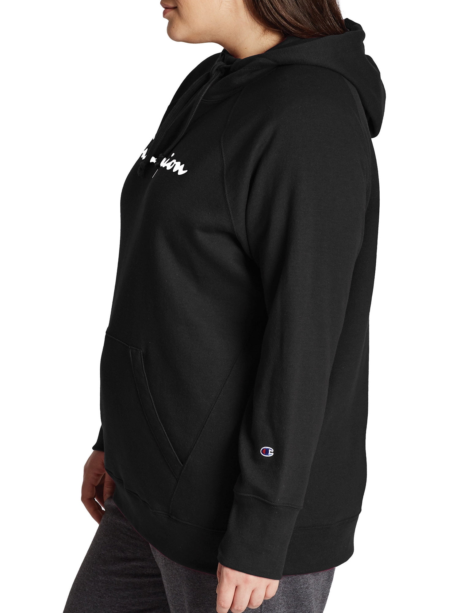 Champion Women's Plus Size Powerblend Logo Graphic Hoodie