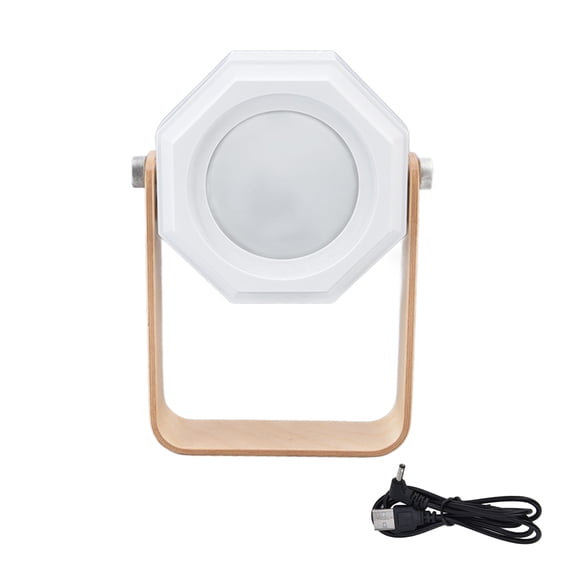 Lámpara LED tipo linterna con protección para los ojos, luz de noche junto a la cama, portátil, plegable, retráctil, para exteriores, tres colores