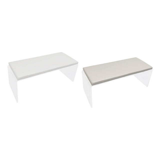 Cojín ergonómico para apoyabrazos de manicura, 2 unidades, soportes para manos delicadas Blanco Blanco cremoso