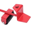 thumbnail image 2 of YAHHU Furniture Lift Mover Tool Set Adjustable Height Rod 4 Rollers Appliance Mover Leverage Tools Heavy Moving Red 12.6 inches / 32 cm, 2 of 7