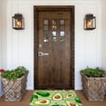 thumbnail image 6 of Fotbe Extra Durable Door Mat - Dirt Trapping Outdoor Welcome Mats - Non-Slip Outdoor Door Mats - Low Profile Front Door Mat - Indoor (16" x 24", Avocado Green Striped ), 6 of 9