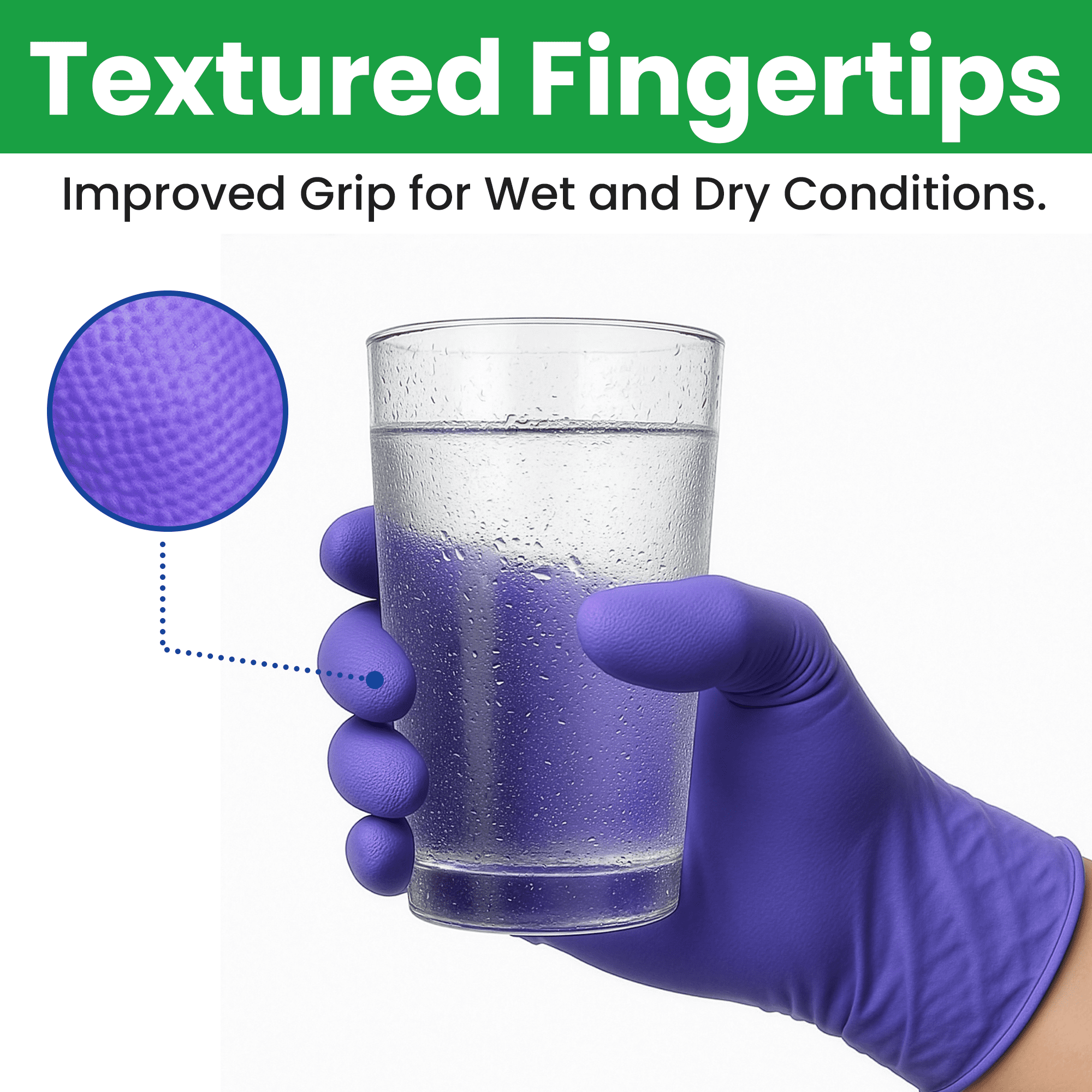 SAFEWAY USA Nitrile Gloves Disposable — Textured Fingertips, Non-Latex, Powder-Free and Multi-Purpose and Ambidextrous Design for House Cleaning, Food Prep, Esthetician and More —(600 pcs, X-Large)