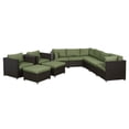 thumbnail image 1 of Innesbrook Collection 10-Piece Aluminum Patio Conversation Set with Green Cushions, 1 of 2