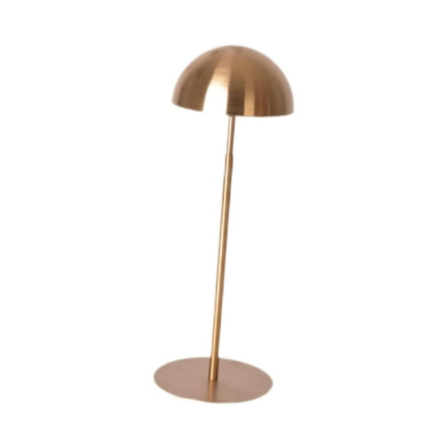 Soporte de sombrero Altura ajustable estable estable de hierro resistente portavoces retráctil soporte de peluca para salón centros comerciales de base de oro