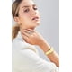 thumbnail image 2 of Brazaletes de oro grueso para mujer, brazalete ancho de oro, pulsera abierta martillada, regalos navideños y festivos, 2 of 5