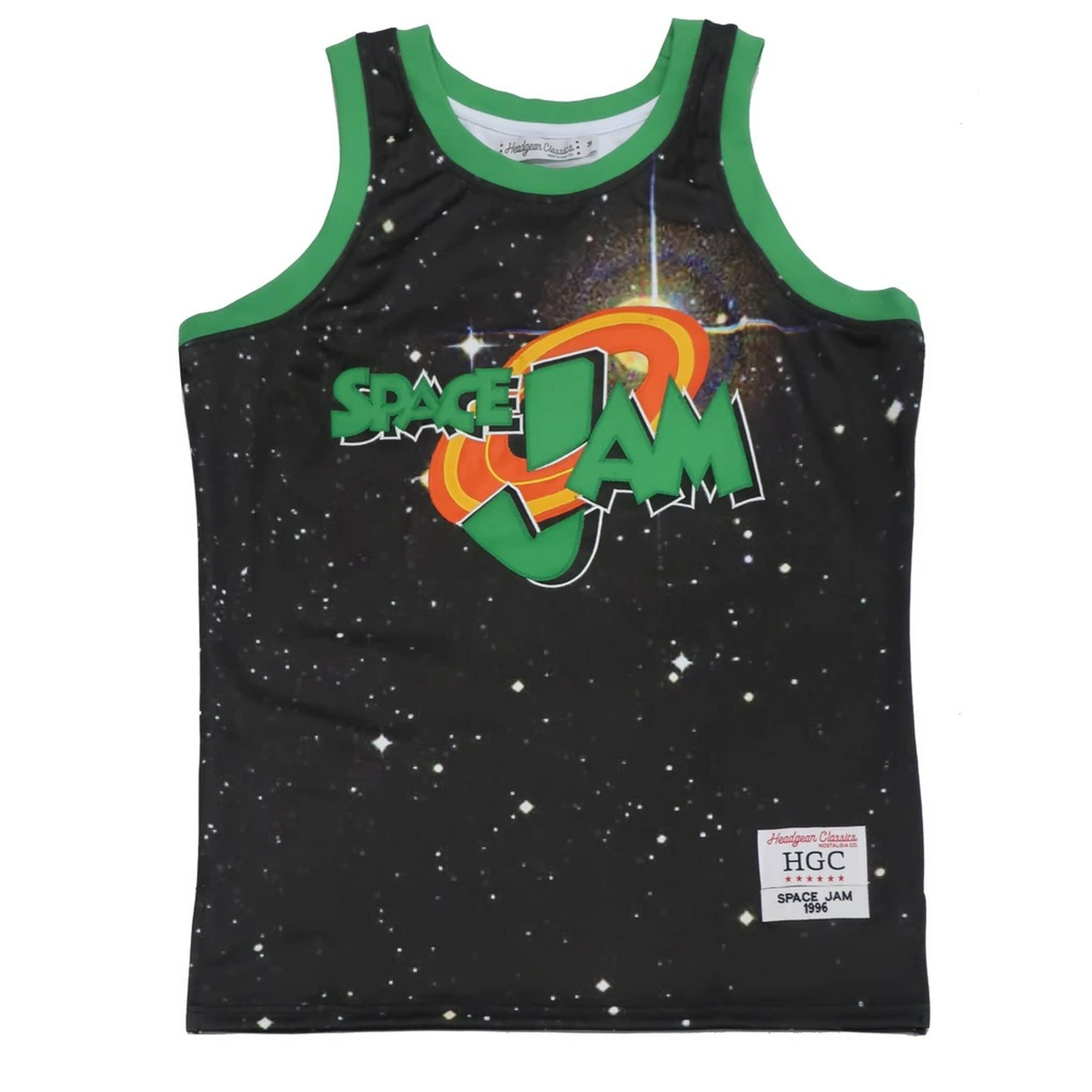 Headgear-Space Jam Basketball Jersey-Black/Green – Todays Man Store