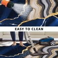 thumbnail image 5 of Blue Marble Outdoor Rug for Patio/Deck/Porch, Non-Slip Large Area Rug 6 x 9 Ft, Grey Gold Texture Vintage Farmhouse Art Indoor Outdoor Rugs Washable Area Rugs, Reversible Camping Rug Carpet Runner, 5 of 8