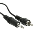 thumbnail image 1 of Cable CableWholesale de 3,5 mm mono macho a RCA macho 1,8 m negro, 1 of 5