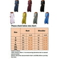 thumbnail image 5 of Frontwalk Casual Women Solid Color Oversize Maxi Dress Cotton Linen Long Shirt Kaftan Dress Wine Red XL, 5 of 5