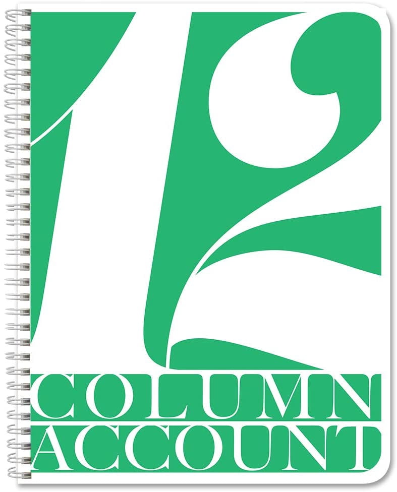 Ledger Book BookFactory 2-Column Account - 100 Pages, 8.5 X 11 Inches, Wire- O Binding, Acid-Free Paper 2 Column Accounting Notebook