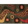 thumbnail image 1 of Ahgly Company Indoor Rectangle Oriental Brown Modern Area Rugs, 2' x 5', 1 of 4