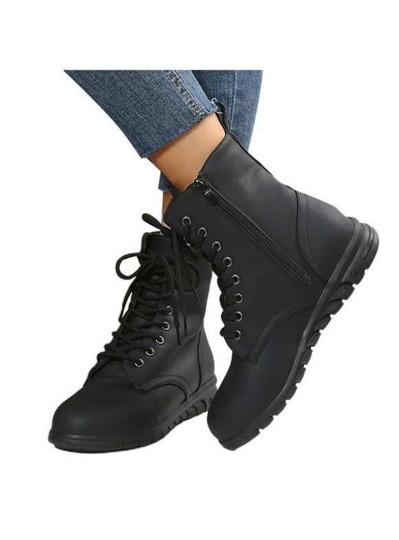 snow boots with side zipper