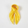thumbnail image 2 of Daffodil Pure Silk Scarf | Ivory, Lemon Yellow, Gold | Small Head Scarf Or Large Square Shawl | Solid Colour Collection, 2 of 8