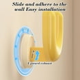 thumbnail image 4 of Yellow Slipper Holder Suction Cup Hook Wall Mounted Organizer For Bathroom And Entryway Non Perforated U-Shape Clamp Design For Sandals And Flip Flops Adhesive Storage Rack Includes 1Pc We, 4 of 7