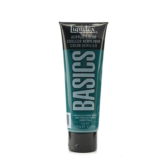 Basics Acrylics Colors phthalocyanine green, 4 oz., tube (pack of 3)