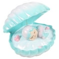 thumbnail image 4 of LED Night Lamp Bedroom Table Light Mermaid Shell Night Lamp Nightstand Atmosphere Lamp, 4 of 6