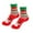 Red2, variant on Arlun 1 Pair Cute Christmas Medium Tube Socks for Women Funny X-Mas Santa Claus Reindeer and Snowman Graphic Fuzzy Novelty Socks Fashion Soft Comfort Warm Mid-Calf Socks Red4 One Size