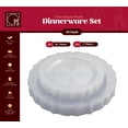 thumbnail image 2 of Elegant Clear Plastic Plastes, Disposable Dinnerware Set, Wedding Plastic Dishes For 20 Guests (20 10.25'' Dinner Plates and 20 7.25'' Salad Plates), Fancy Plates Disposable Dinnerware, 2 of 5