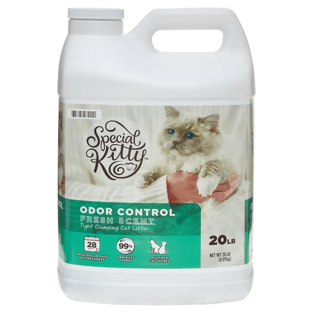 Special Kitty Odor Control Tight Clumping Cat Litter, Fresh Scent, 20