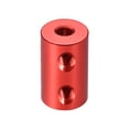 thumbnail image 2 of Acoplador de eje 4mm a 4mm Bore L20xD12 Conector rígido flexible de rueda de motor robot rojo, 2 of 3