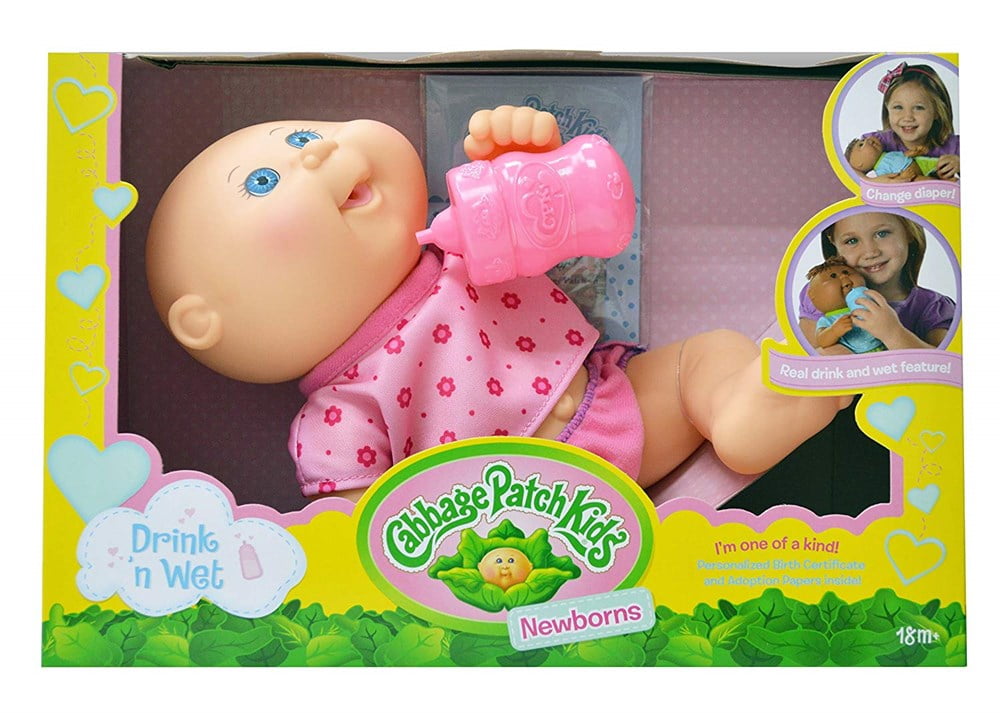 cabbage patch drink and wet doll