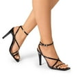 thumbnail image 7 of Dream Pairs Women's Open Square Toe Stiletto Heels, 7 of 7