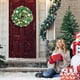 thumbnail image 2 of Coronas navideñas para puerta delantera, corona navideña Artificial de 15,8 pulgadas, adornos de bolas de Navidad, decoraciones para Navidad, 2 of 8