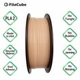 thumbnail image 2 of Skin/Flesh PLA 3D Printer 1.75mm Filament 1kg - FilaCube PLA 2 Light Skin Color Tone 1.75 mm 1 kg 3D Printing Plastic Filament Supply for Human Organ Model Body Girl Toy epidermis [Made in USA], 2 of 7