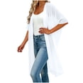 thumbnail image 3 of Women's Swimsuit Coverups Lightweight Open Front Knit Cover-Up with Loose and Breathable Fabric Chiffon Cardigans, 3 of 9