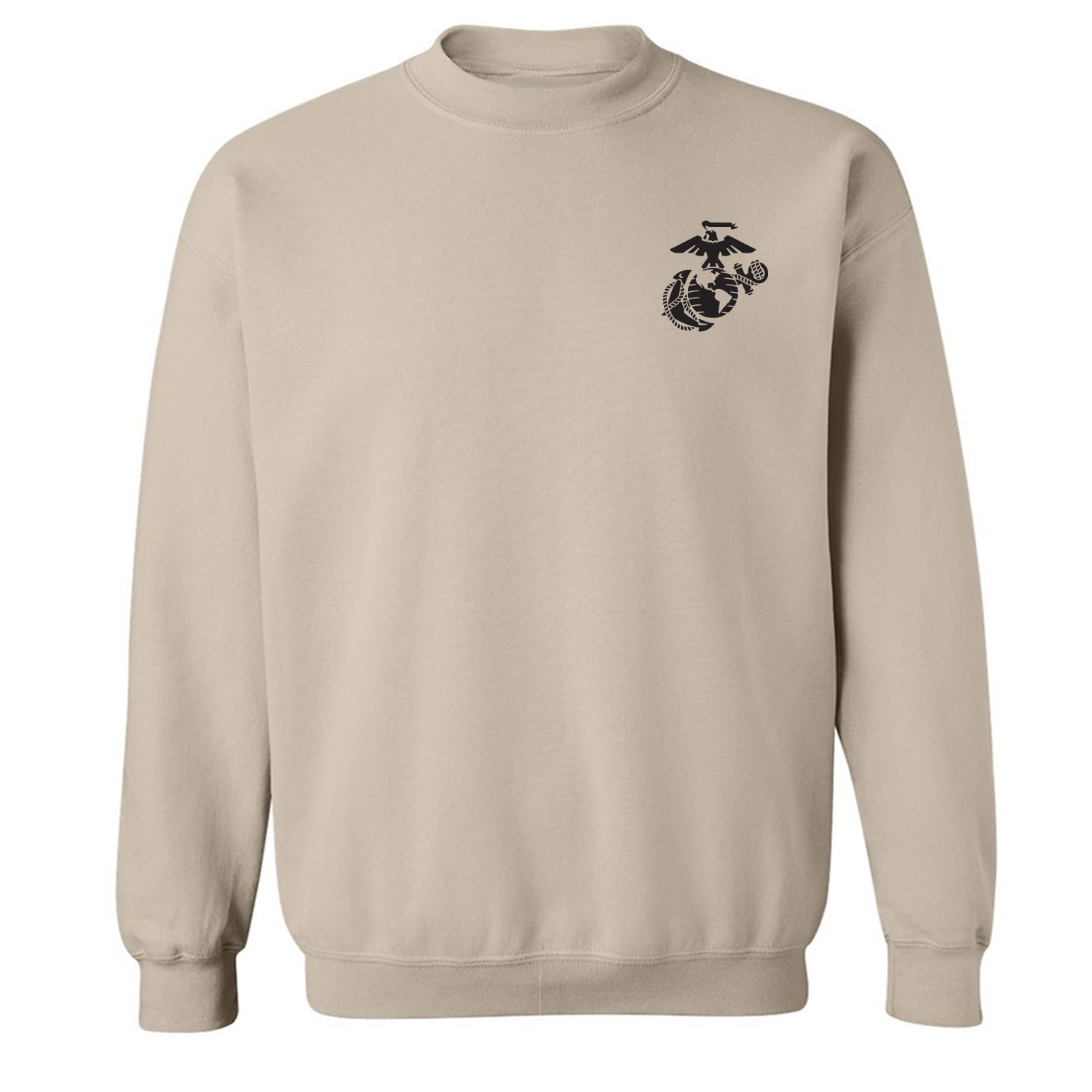 zerogravitee Marines Emblem Left Chest Adult Hooded Sweatshirt 