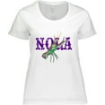 thumbnail image 3 of Inktastic Nola Mardi Gras Crayfish in Purple Women's Plus Size T-Shirt, 3 of 5