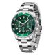thumbnail image 2 of Reloj para hombre Reloj con pantalla de fecha y hora Reloj de pulsera Estilo deportivo Reloj de cuarzo preciso Reloj de pulsera para hombre, Verde Inevent EL003018-01B, 2 of 7