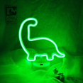 thumbnail image 5 of Luz nocturna LED de neón con luz de dinosaurio verde USB y luz de neón con batería con luz de neón alimentada por base (Dinosaurio), 5 of 5