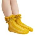 thumbnail image 3 of Kmbangi Lace Princess Socks Solid Color Anti-slip Short Tube Floor Hosiery, 3 of 5