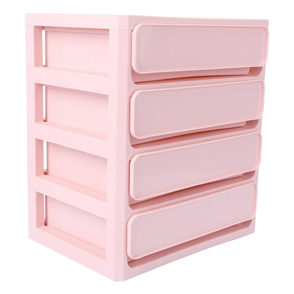 Set of 2 Makeup Organizer Office Desk Dining Table Storage Bag Baby Pink