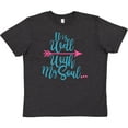 thumbnail image 3 of Inktastic It Is Well with my Soul Pink Arrow Youth T-Shirt, 3 of 5