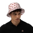 thumbnail image 5 of Vsdgher Strawberry Print Bucket Hat for Men&Women Bucket Hat Reversible Summer Double-Side-Wear Travel Gardening, Beach, Camping, Hiking, Fishing Cap, 5 of 5